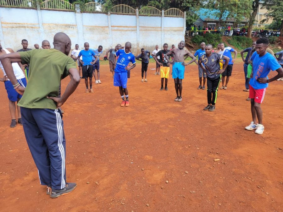 Some of the youth who had turned up at Ihura stadium for the police recruitment exercise. PHOTO/Rebeccah Wangari