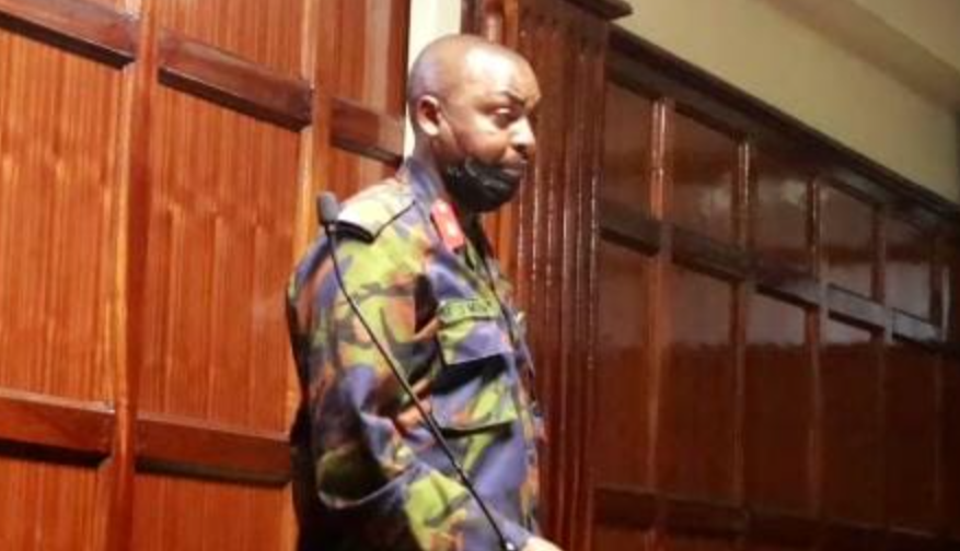 Man arraigned for impersonating KDF brigadier cries in court, blames his friends for his arrest