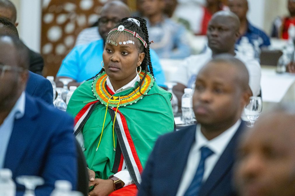 Members of Diaspora community in Qatar follow speech by President William Ruto on November 4, 2025. PHOTO/williamsamoei
