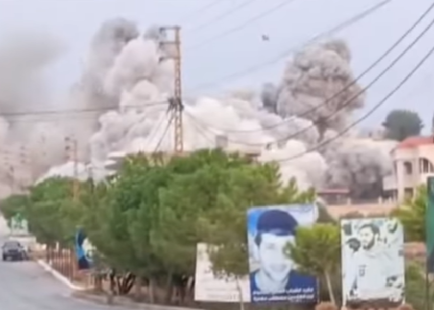 Israel’s military claimed the attacks were aimed at Hezbollah targets. PHOTO/Screengrab by K24 Digital