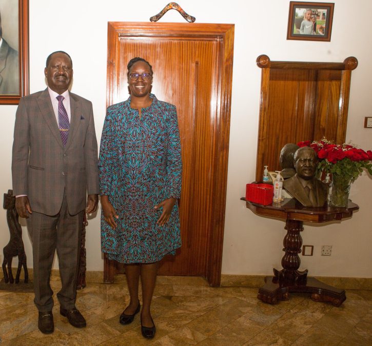 The late Raila Odinga with his daughter Rosemary Odinga on June 5, 2022. PHOTO/https://www.facebook.com/rosemaryodinga