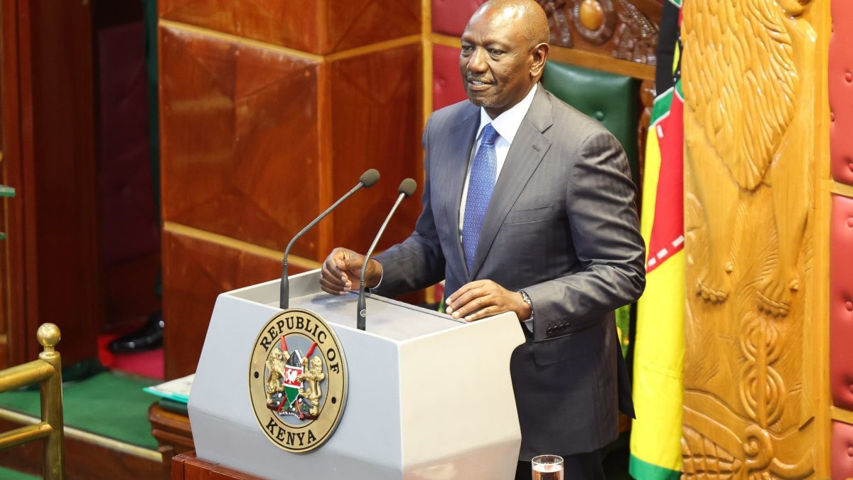 President William Ruto speaking during his State of the Nation Address on Thursday, November 20, 2025. PHOTO/https://www.facebook.com/ParliamentKE