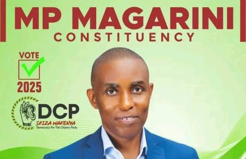 Stanley Kenga, DCP candidate in the November 2025 Magarini by-election. PHOTO/@_DCPTV/X