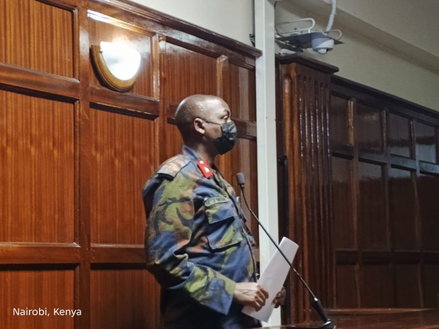 Joshua Mutui Muimi when he was arraigned before Milimani Chief Magistrate Lucas Onyina on Tuesday, November 18, 2025. PHOTO/Zipporah Ngwatu