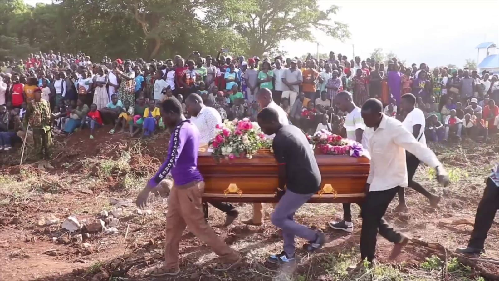 Emotions run high as families bury 31 victims of the Chesongoch landslide