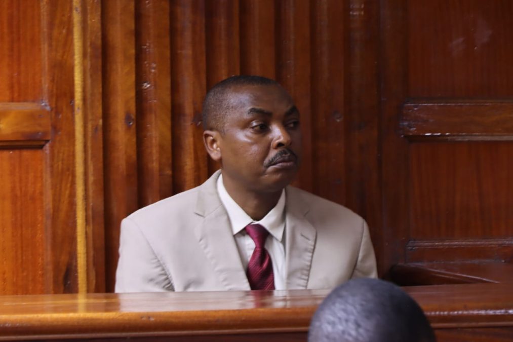 Joshua Muthwii Maingi when he appeared before Milimani Chief Magistrate Dolphina Alego on Monday, November 24, 2025. PHOTO/Zipporah Ngwatu