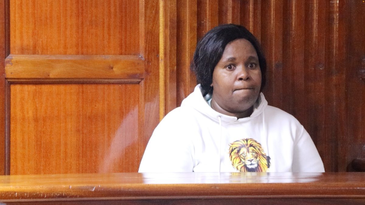 Tabitha Munee Mutua appears before Milimani Chief Magistrate Dolphina Alego on Wednesday, November 26, 2025. PHOTO/Zipporah Ngwatu