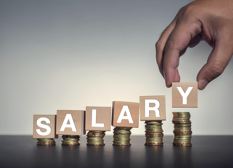 A well designed graphic showing the word “salary,” with each letter resting on a stack of coins. PHOTO/Screengrab by K24 Digital.
