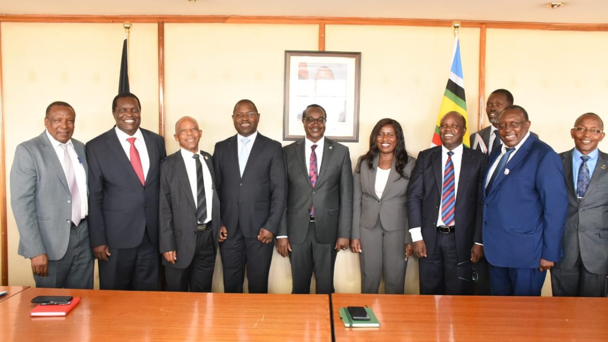 PS Beatrice Inyangala and other stakeholders during the meeting where they declared the lecturers' strike off on Wednesday, November 5, 2025. PHOTO/@Bettymuganda17