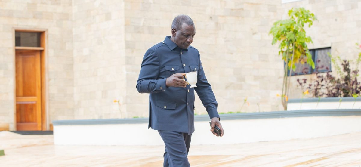 President William Ruto at State House. PHOTO/https://www.facebook.com/williamsamoei