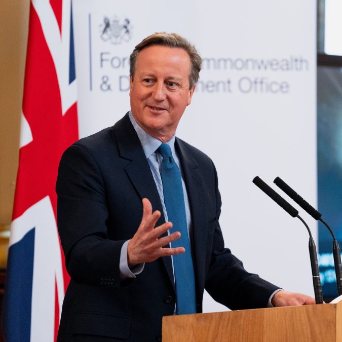 Lord Cameron gestures during a past speech. PHOTO/ https://www.facebook.com/DavidCameronOfficial