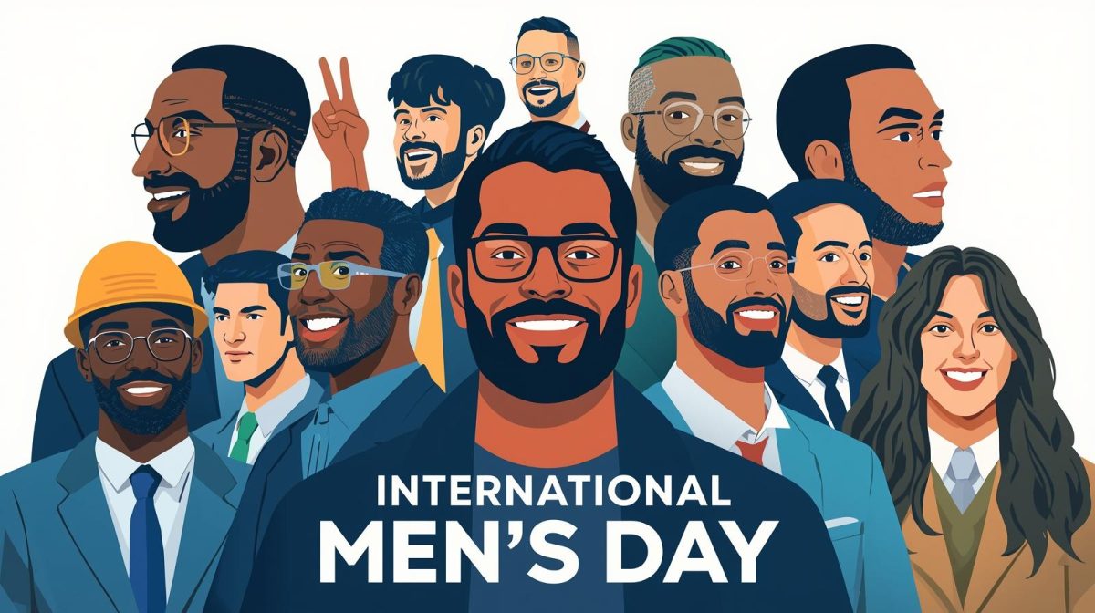 An AI-generated image of International Men's Day. PHOTO/Canva