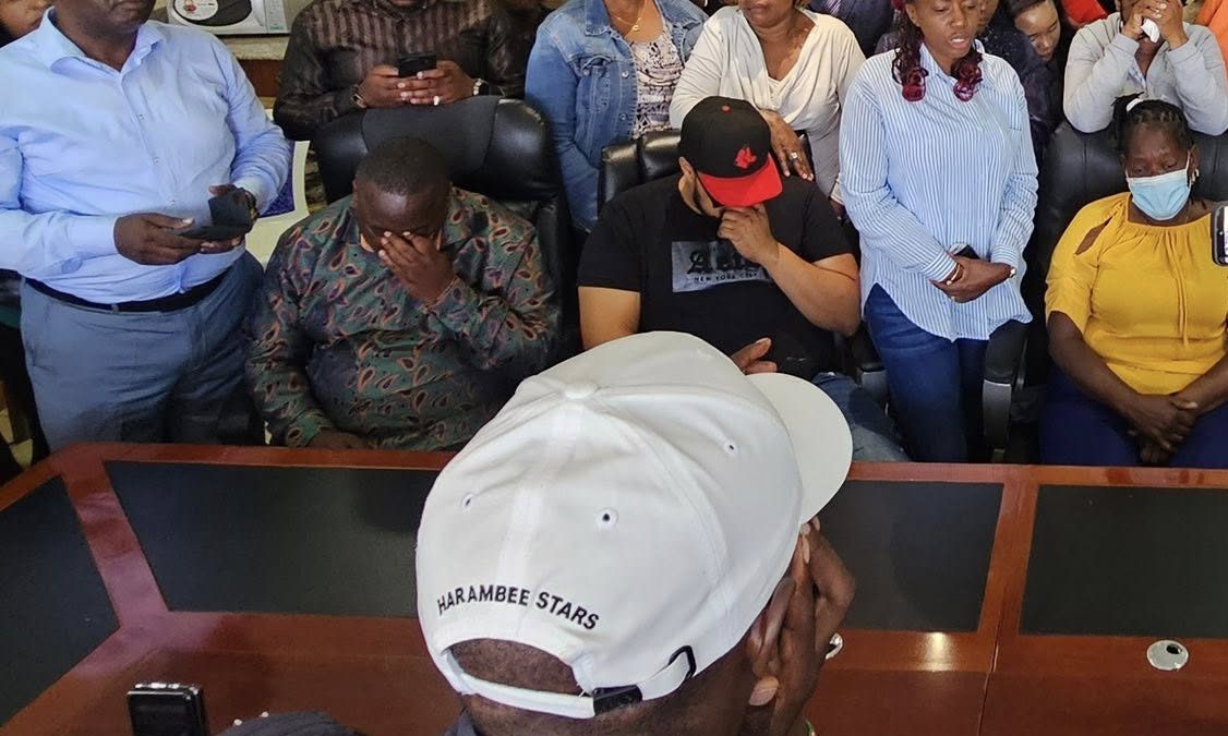 Betty Bayo’s husband breaks down in tears at Kenyatta Hospital following her death