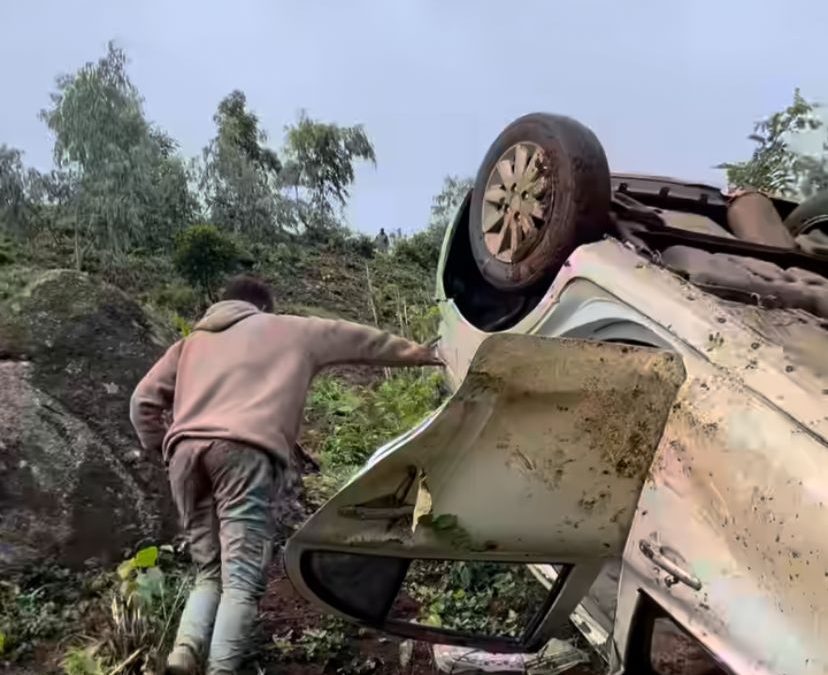 Arbantone singer Kappy and comedian Vindee cheat death after grisly road accident
