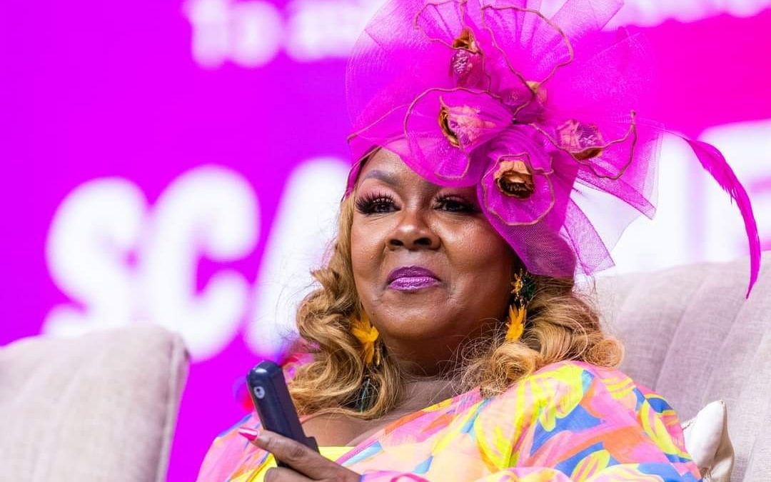 Kathy Kiuna reacts after Sarah K narrates how her 2006 sermon helped her get rich