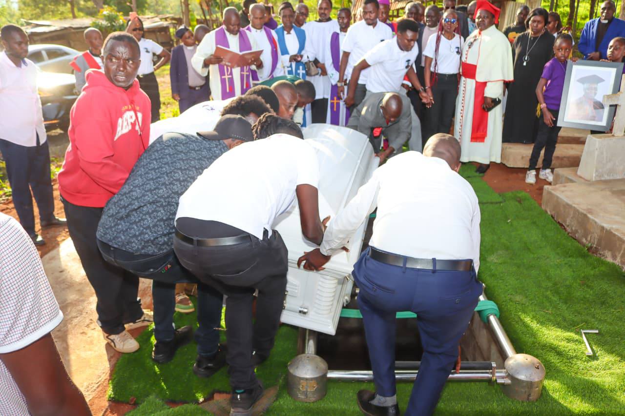 Curtains fall as Lenny Kivuti’s mum is laid to rest in emotional Embu burial