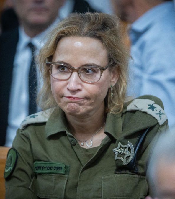 Major General Yifat Tomer-Yerushalmi during a past event. PHOTO/@AmitSegal/X