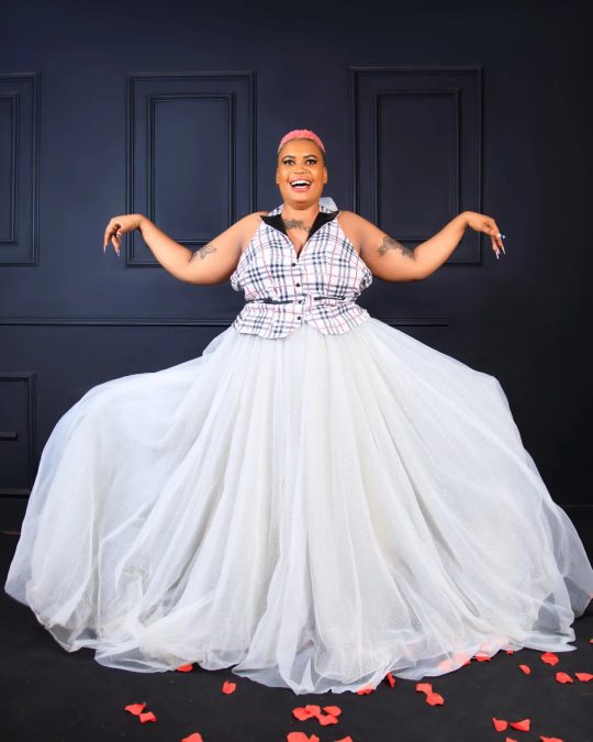 TikToker Manzi Wa Mombasa poses for a photo during a past event. PHOTO/https://www.facebook.com/pinless.queen.mahaba.3