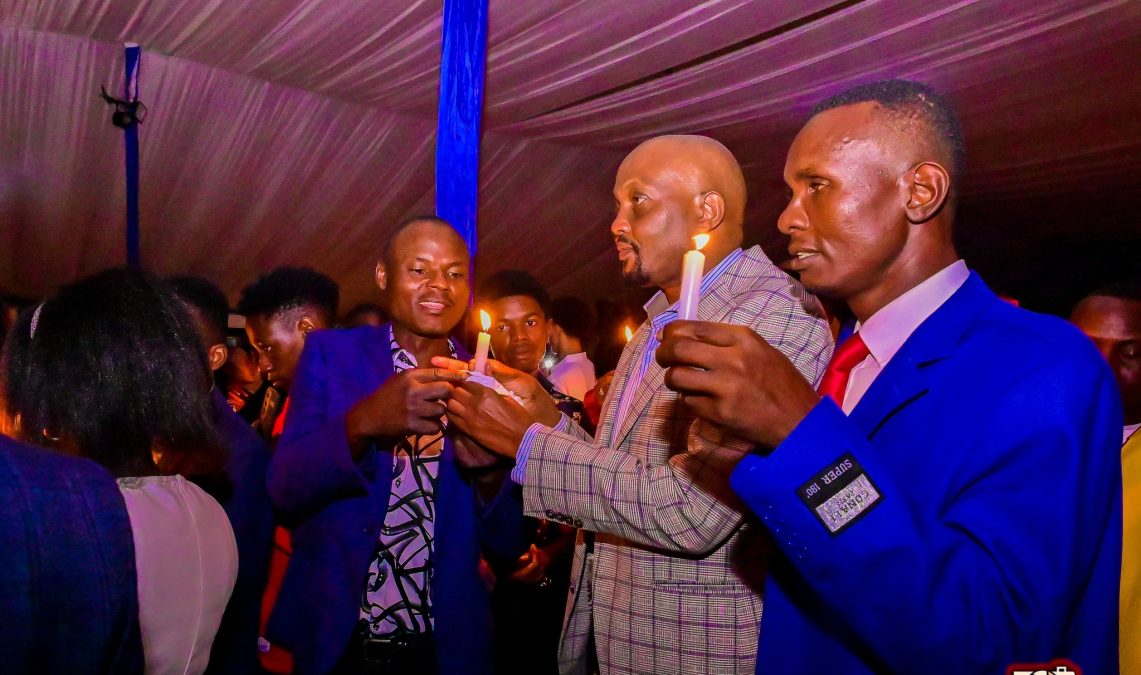 Moses Kuria and other leaders at Betty Bayo's candle lighting. PHOTO/https://www.facebook.com/KaranguMurayaMc