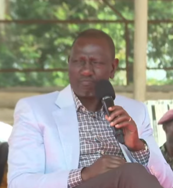 President William Ruto speaks during NYOTA project launch in Kakamega. PHOTO/Screengrab by K24 Digital