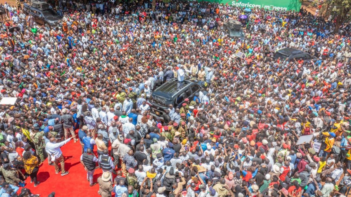 President William Ruto during Makueni tour. PHOTO/https://www.facebook.com/williamsamoei