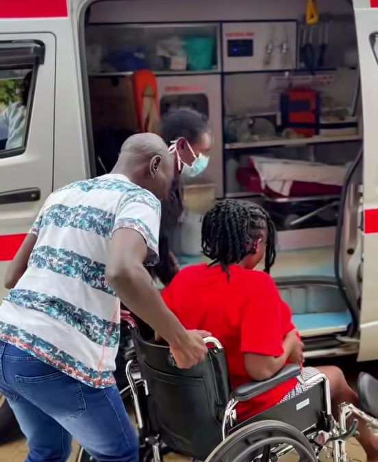 Stevo Simple Boy when his wife Brenda went on labour. PHOTO/Screengrab by K24 Digital of Instagram video by @stevosimpleboy8