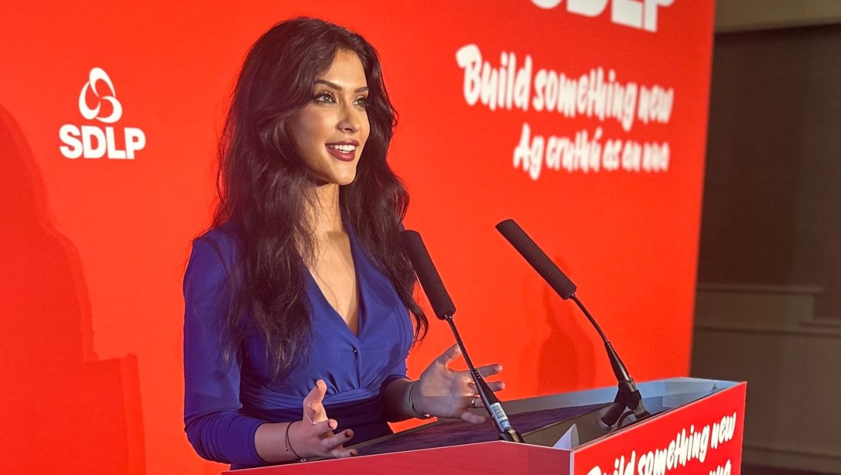 Democrat Cara Hunter during a past event. PHOTO/https://www.facebook.com/carahuntersdlp/photos
