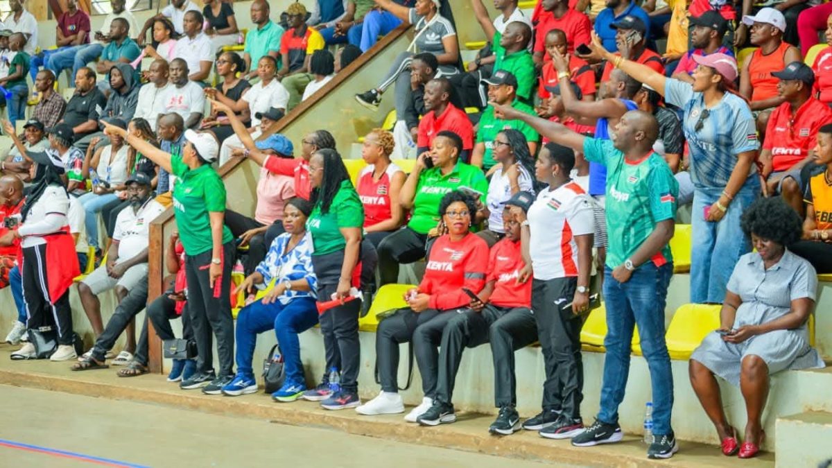 Kenyan MPS attending EA games. PHOTO/https://www.facebook.com/profile.php?id=100086391306405