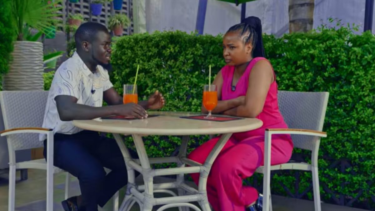 Carrol Sonie and Mulamwah during the show. PHOTO/Screengrab by K24 Digital