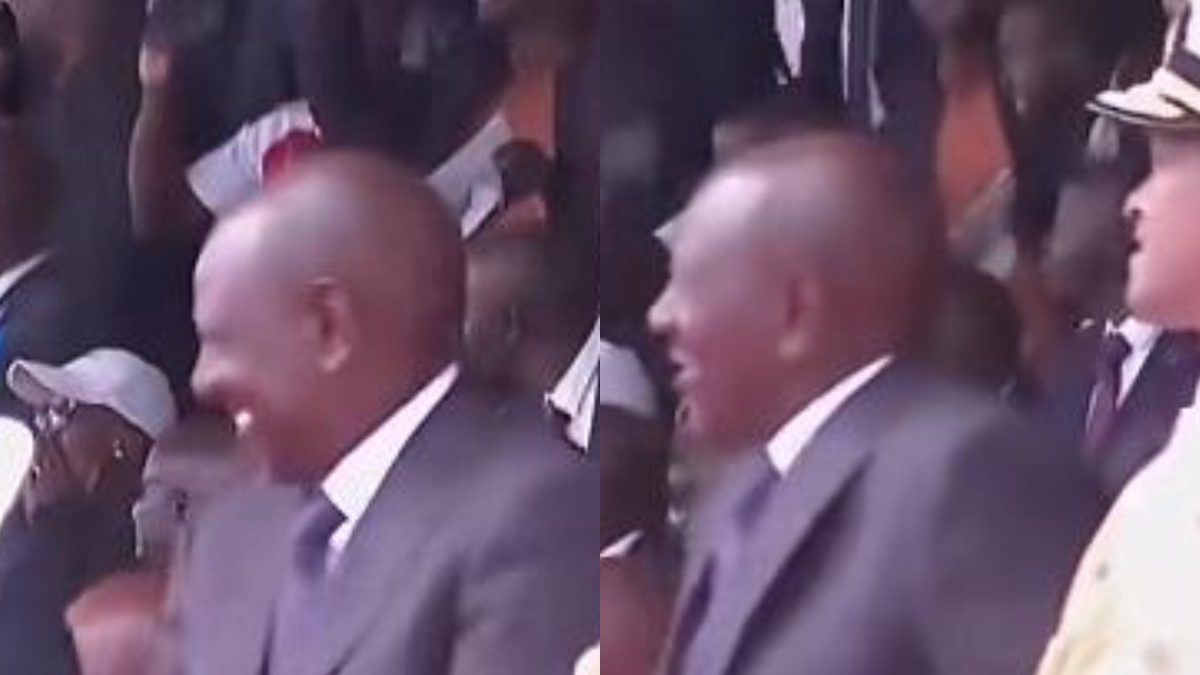 How fighter jet’s explosive sound nearly forced Ruto and attendees to duck for cover