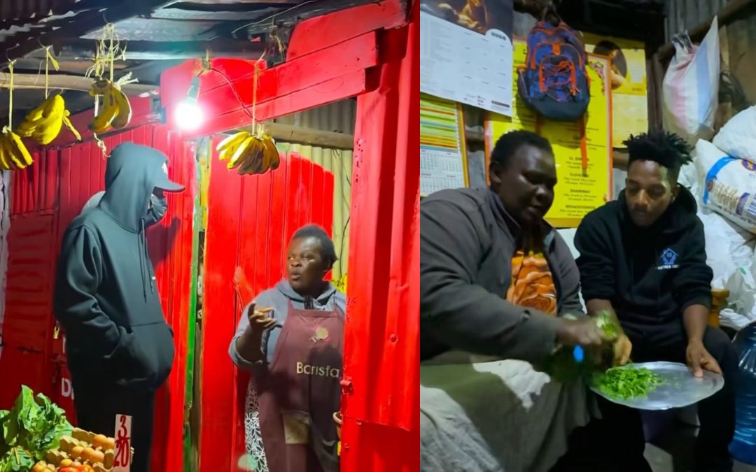 Eric Omondi appears at Lang’ata single mothers’ homes, cooks and stays overnight