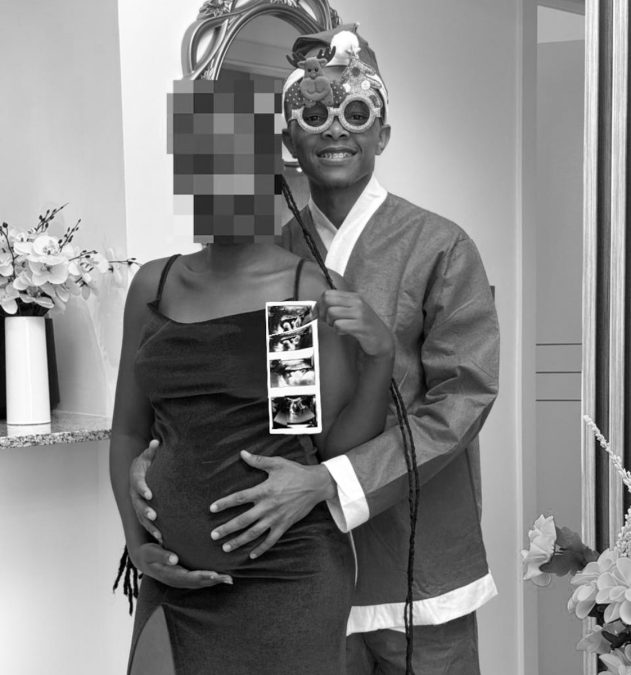 Stand-up comedian Kabugi with his pregnant girlfriend. PHOTO/@I-amKabugi/Instagram