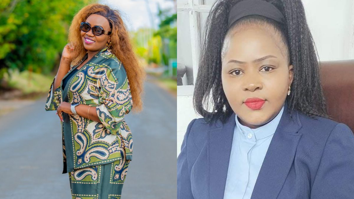 A collage of Dama Wa Mobile and media personality Betty Wa Macharia. PHOTOS/https://www.facebook.com/profile.php?id=100087892219005