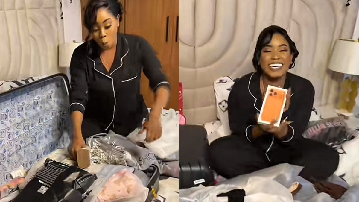 Trisha Khalid elated after hubby treats her to massive festive gift haul, including iPhone 17