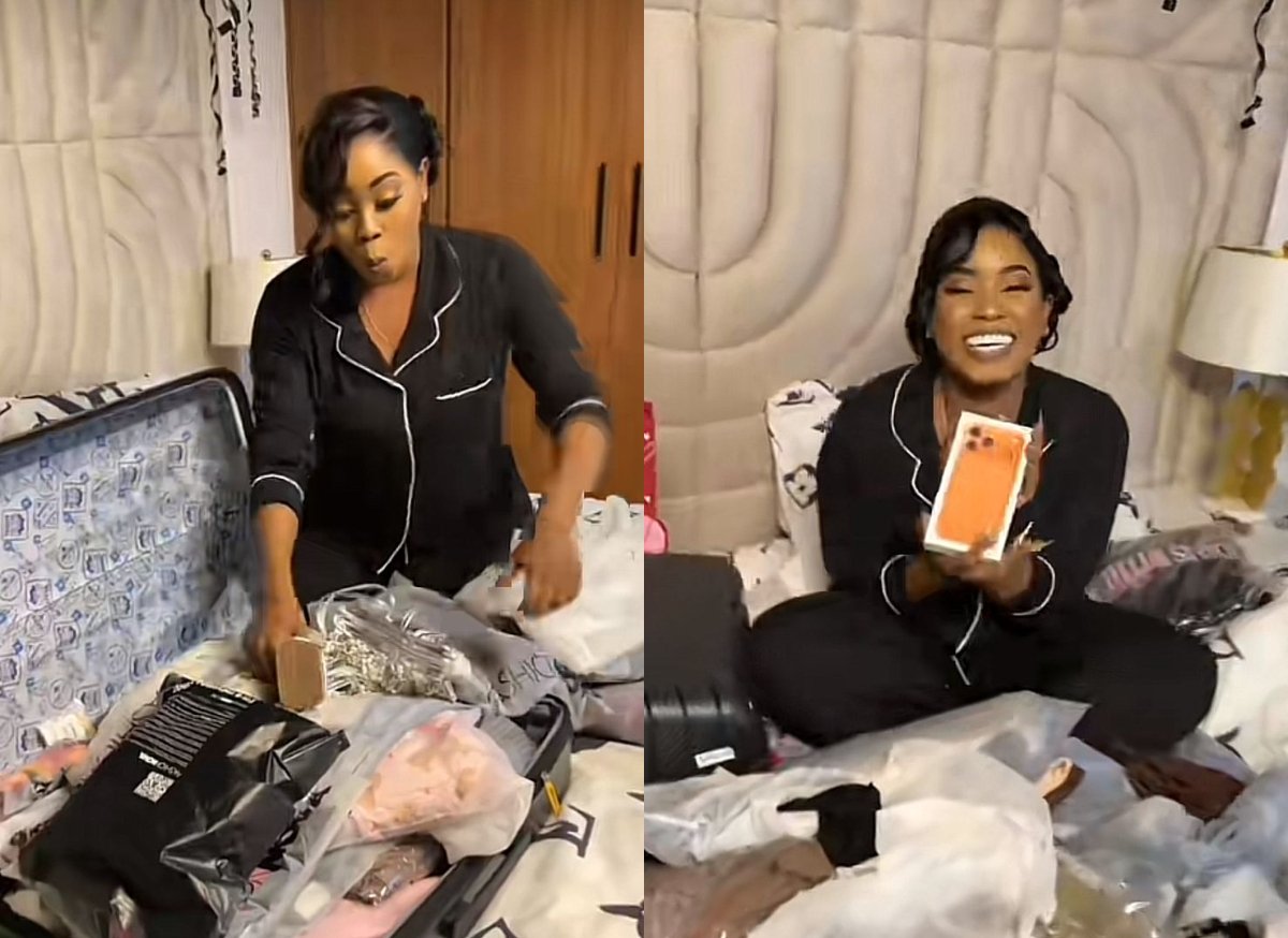Trisha Khalid elated after hubby treats her to massive festive gift haul, including iPhone 17