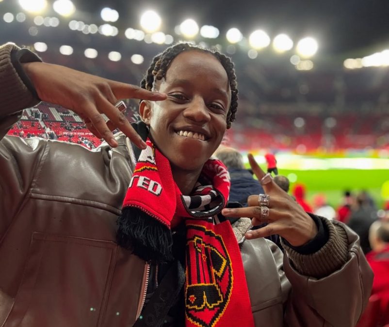 Sean MMG at Trafford Stadium during a Manchester United match. PHOTO/@sean.mmg/Instagram