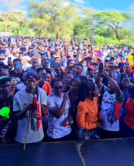 TikTokers at Prince Benja's home. PHOTO/Screengrab by K24 Digital of TikTok video by @katumbi