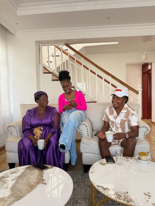 Digital content creator Thee Pluto with his mother and his sister. PHOTO/@thee_pluto/Instagram
