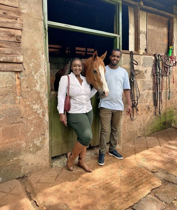 Mercy Kyallo and her husband Marvin Gichuru. PHOTO/@mercykyallo/Instagram