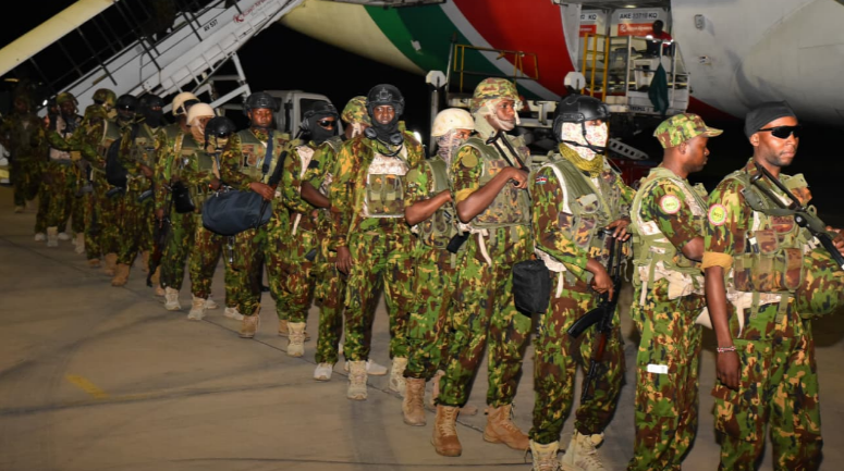First batch of kenyan officers arrrive from Haiti. PHOTO/@APSKenya/X
