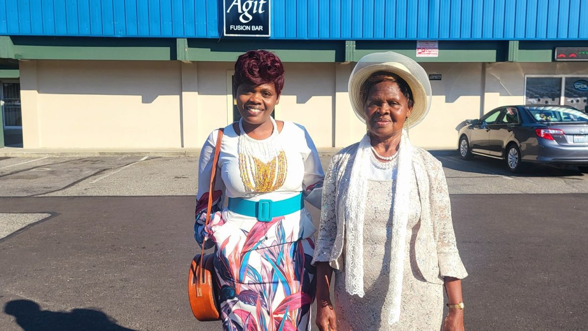 Betty Bayo poses with her mum during a past event. PHOTO/https://www.facebook.com/bayobetty