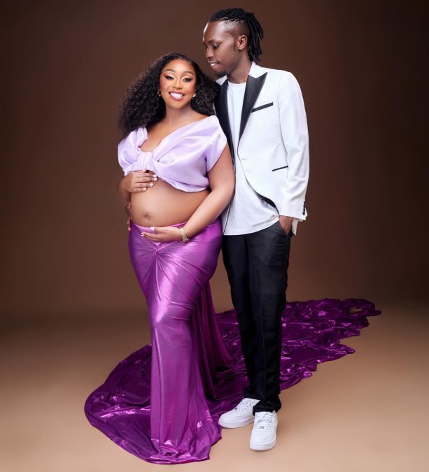 Betty Kyallo shows off her baby bump while posing for a maternity shoot with her partner Charlie. PHOTO/@bettymuteikyallo/Instagram