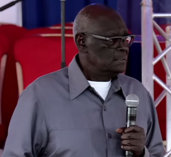 Fred Ngumo speaks during memorial service of the late Cyrus Jirongo. PHOTO/Screengrab by K24 Digital from YouTube by @AzimioTVOfficial
