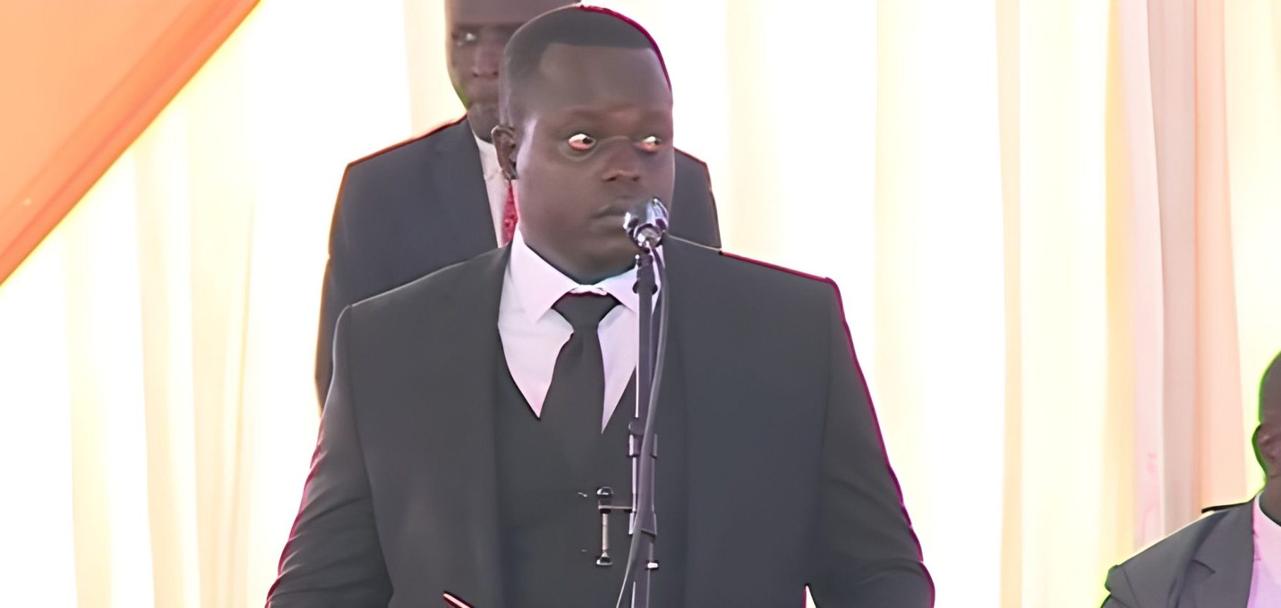 Jirongo’s son moves mourners with an emotional tribute in deep baritone voice