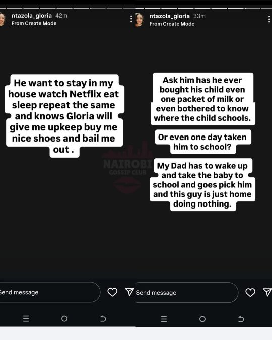 Ntazola Gloria's post. PHOTO/Screengrab