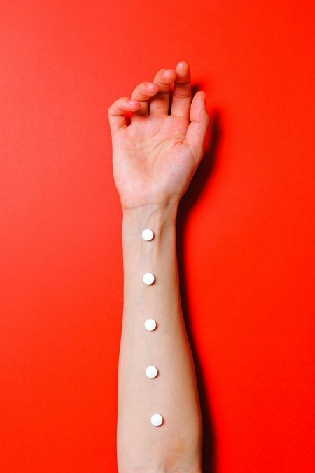 An image of drugs placed on a arm. PHOTO/Pexels