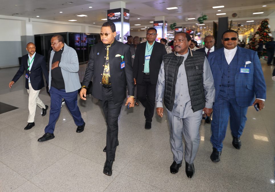  President (Rtd) Uhuru Kenyatta arrives in Nigeria. PHOTO/@4thPresidentKE/X