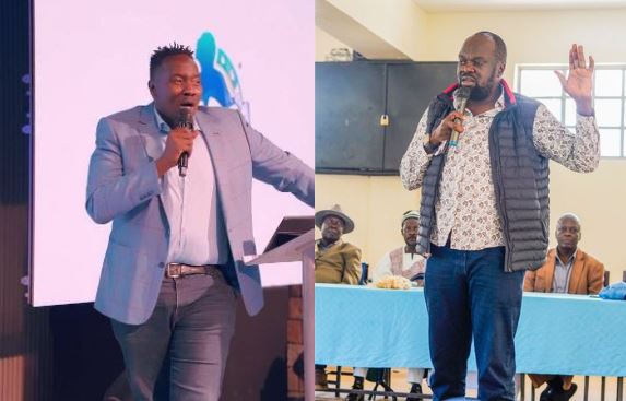 A collage image by K24 Digital showing Willis Raburu and Robert Alai. PHOTO/ https://www.instagram.com/willisraburu/ and https://www.facebook.com/robertalai