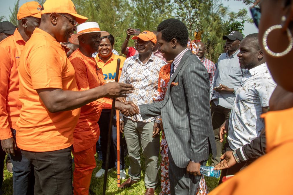 Kasmuel McOure at a recent ODM party event. PHOTO/ @_KasKazini