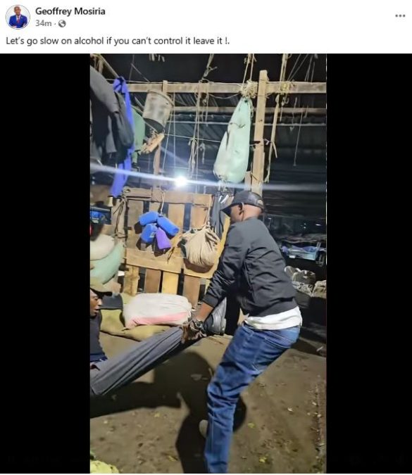 A screengrab image of the video shared by Nairobi County Chief Officer for Citizen Engagement and Customer Service, Geoffrey Mosiria on January 20, 2026. PHOTO/ https://www.facebook.com/profile.php?id=61556717457392